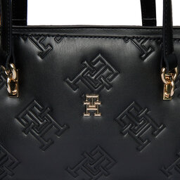 

Сумка Tommy Hilfiger Th Refined Tote Mono AW0AW15726 Black BDS, Чорний