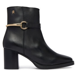 Tommy Hilfiger Stiefeletten Tommy Hilfiger TH Stud Heel Riding Ankle Boot FW0FW09552 Schwarz