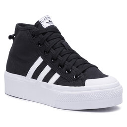 adidas Cipő adidas Nizza Platform Mid W FY2783 Cblack/Ftwwht/Ftwwht