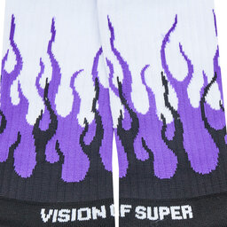 

Високі шкарпетки unisex Vision Of Super VSA00159CZ Black, Білий