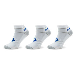 Converse Set di 3 paia di calzini corti da uomo Converse E1205W-3020 Bianco