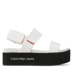 

Босоніжки Calvin Klein Jeans Flatform Sandal Softny YW0YW00965 White YBR, Білий