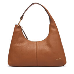 Calvin Klein Handtasche Calvin Klein Slouchy Leather Shoulder Bag LV04F3657G Grün