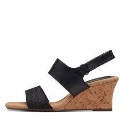 

Босоніжки Clarks Kyarra Faye 26171237 Black Leather, Чорний