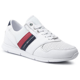 Tommy Hilfiger Sneakers Tommy Hilfiger Lightweight Leather Sneaker FW0FW04261 Rwb 020