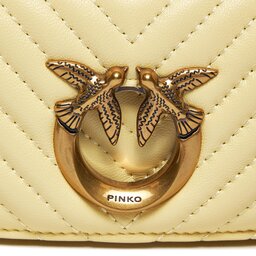 

Сумка Pinko Love Click Micro 100069 A0GK Doppia Panna/Antique Gold C08Q, Жовтий