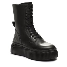 KARL LAGERFELD Sneakersy KARL LAGERFELD KL42375 Black Lthr