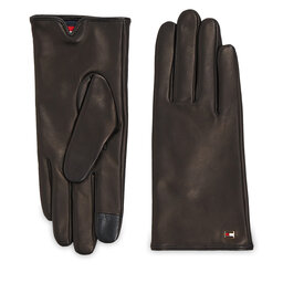 Tommy Hilfiger Mănuși de Damă Tommy Hilfiger Essential Flag Leather Gloves AW0AW15360 Black BDS