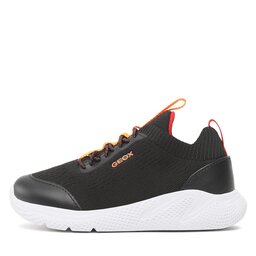 Geox Sportcipő Geox J Sprintye Boy J25GBA0006KC0038 M Black/Orange