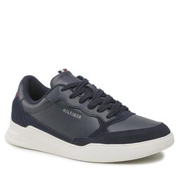 Tommy Hilfiger Sneakersy Tommy Hilfiger Elevated Cupsole Leather Mix FM0FM04358 Desert Sky YBI