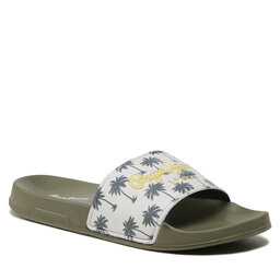 Pepe Jeans Ciabatte Pepe Jeans Slider Print PMS70124 Khaki Green 765