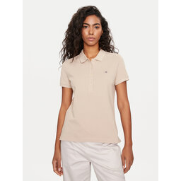 Gant Gant Pólóing Shield 4200870 Bézs Slim Fit