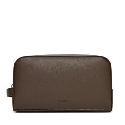 Calvin Klein Kosmetyczka Calvin Klein Micropebble Washbag/Dopp Kit LV04D1036G Brązowy