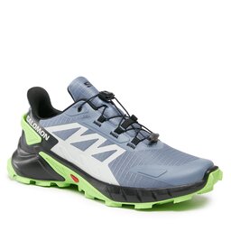 Salomon Schuhe Salomon Supercross 4 L47315800 Flint Stone/Black/Green Gecko