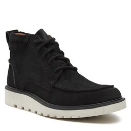 Clarks Botines planos Clarks Barnes Mid 261741287 Black Sde