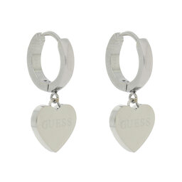 

Сережки Guess Huggie Me JUBE03 136JW RH, Покриття срібним родієм