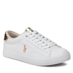 Polo Ralph Lauren Сникърси Polo Ralph Lauren RF104319 White Smooth/Gold/ Leopard W/ Gold Pp