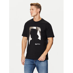 Karl Lagerfeld Jeans Karl Lagerfeld Jeans Marškinėliai A1M17052 Juoda Regular Fit