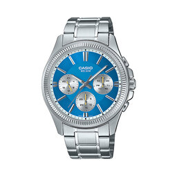 Casio Zegarek Casio MTP-1375PD-2A2VEF Srebrny