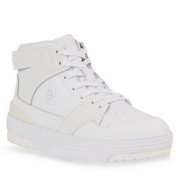 Tommy Hilfiger Sneakers Tommy Hilfiger Th Hi Basket Sneaker FW0FW07308 White YBS