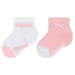 Puma Set di 2 paia di calzini lunghi da bambini Puma Baby Mini Cats Lifestyle Sock 2P 935478 Pink Lady 02