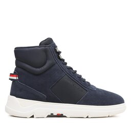 Tommy Hilfiger Sneakersy Tommy Hilfiger Core Mix Suede Hybrid Boot FM0FM04596 Granatowy