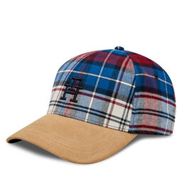

Бейсболка Tommy Hilfiger Th Monogram Tartan Cap AM0AM11991 Check 0MS, Голубий