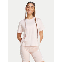 adidas adidas Marškinėliai Essentials Small Logo JH3694 Rožinė Slim Fit