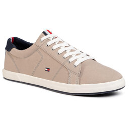 Tommy Hilfiger Sneakers aus Stoff Tommy Hilfiger Iconic Long Lace Sneaker FM0FM01536AEP Stone BGE