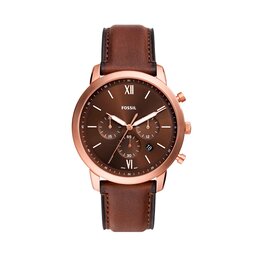 Fossil Zegarek Fossil Neutra Chronograph FS6026 Brązowy