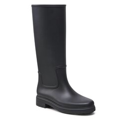 Calvin Klein Гумени ботуши Calvin Klein Rain Boot Knee W/Flc HW0HW01265 Ck Black BAX