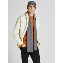 Jack&Jones Set berretto e sciarpa Jack&Jones 12163827 Grey Melange 3798039