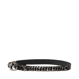 

Жіночий ремінь Pinko PINKO-Love Double Bling Belt H2 Black Z990, Чорний