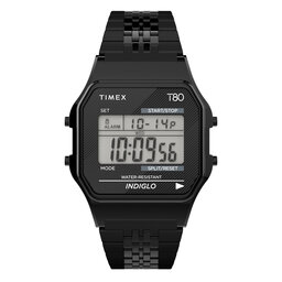 Timex Годинник Timex T80 TW2R79400 Black/Black