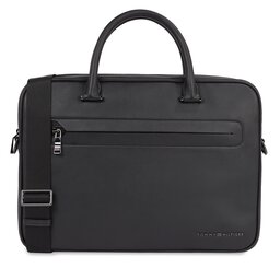 Tommy Hilfiger Torba na laptopa Tommy Hilfiger Th Modern Pu Computer Bag AM0AM12232 Czarny
