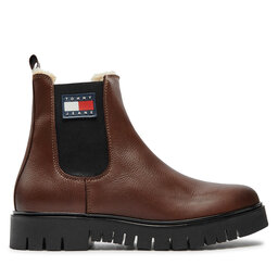 Tommy Jeans Klassische Stiefeletten Tommy Jeans Chelsea EN0EN02626 Braun