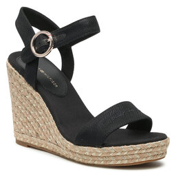 Tommy Hilfiger Espadrillos Tommy Hilfiger Th Signature High Wedge Sandal FW0FW05613 Black BDS