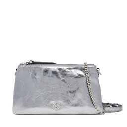 PINKO Дамска чанта PINKO Double Mini Al 25-26 PLTT 105359 A2OT Сребрист