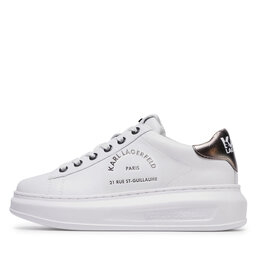 

Снікерcи KARL LAGERFELD KL62538 White Lthr W/Silver, Білий