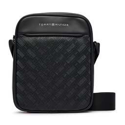 Tommy Hilfiger Umhängetasche Tommy Hilfiger Th Modern Monogram Mini Reporter AM0AM14844 Schwarz