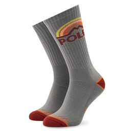 Poler Κάλτσες Ψηλές Unisex Poler Mountain Rainbow 223ACUSK03 Γκρι
