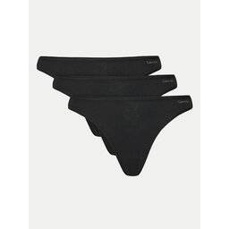 Calvin Klein Underwear Calvin Klein Underwear Набір з 3 пар стрінгів 000QD5217E Чорний