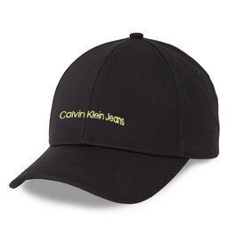 Calvin Klein Jeans Șapcă Calvin Klein Jeans Institutional Cap K50K510062 Black/Sharp Green 0GX