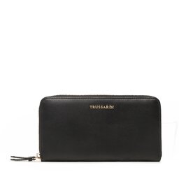 Trussardi Duży Portfel Damski Trussardi Metal Plate Zip 75W00350 K299