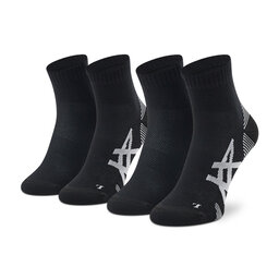 Asics Σετ 2 ζευγάρια ψηλές κάλτσες unisex Asics Cushion 3013A800 Performance Black/Performance Black 002