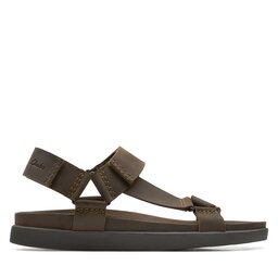 

Босоніжки Clarks Sunder Range 26171887 Dark Olive Lea, Зелений