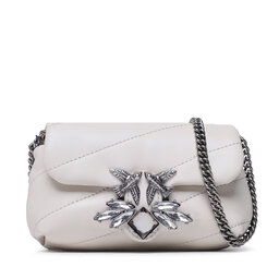 Pinko Дамска чанта Pinko Love Micro Puff C. PE 23 PCPL 100041 A0H3 White Z14O