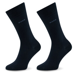 Boss 2 pares de calcetines altos para hombre Boss 50478352 Dark Blue 403