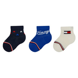 Tommy Hilfiger Set di 3 paia di calzini lunghi da bambini Tommy Hilfiger 701224997 Tommy Orginal 001