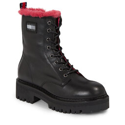 

Ботильйони Tommy Jeans Tjw W Urban Boot Smooth Ltr Wl EN0EN02402 Black BDS, Чорний